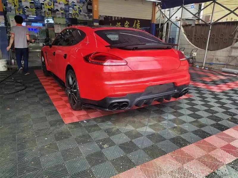 For 14-16 Old  Panamera 970 Has an Upgraded Carbon Fibre Front Lip Side Skirt and Rear Spoiler Double Rear Wing